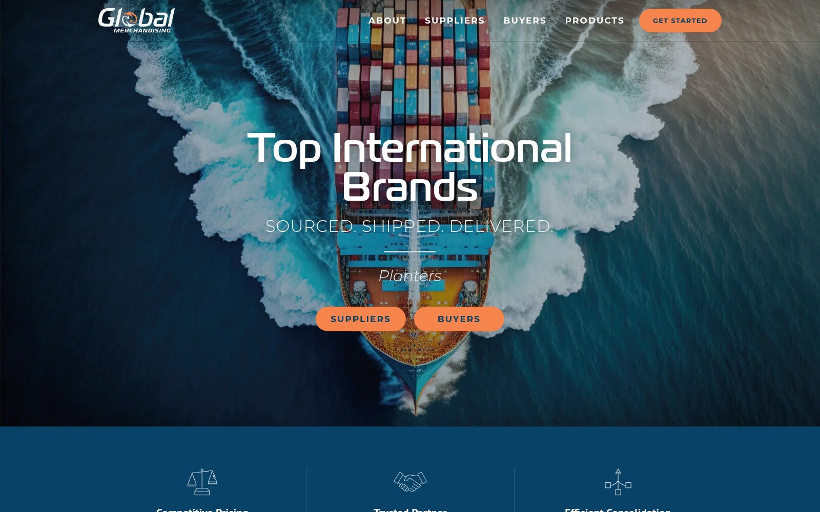 Global Merchandising: the rebuilt globalexporter.com homepage, live
